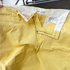 Old Navy Ultimate Slim Yellow Pants